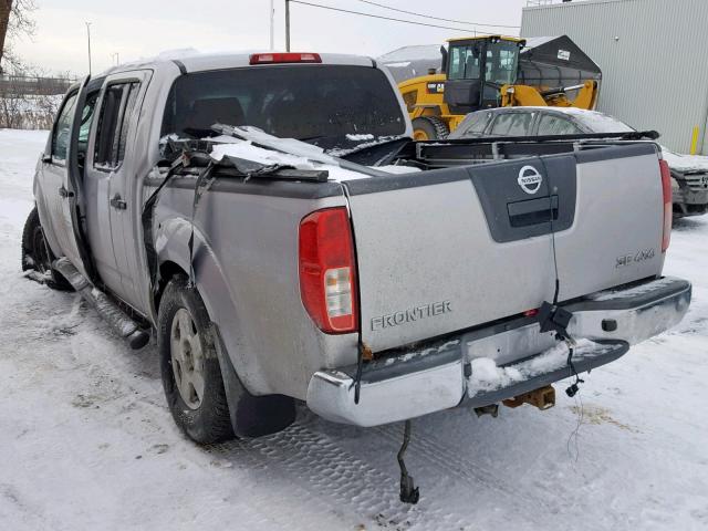 1N6AD07W08C406967 - 2008 NISSAN FRONTIER C GRAY photo 3