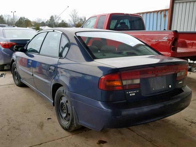 4S3BE635617215153 - 2001 SUBARU LEGACY L BLUE photo 3