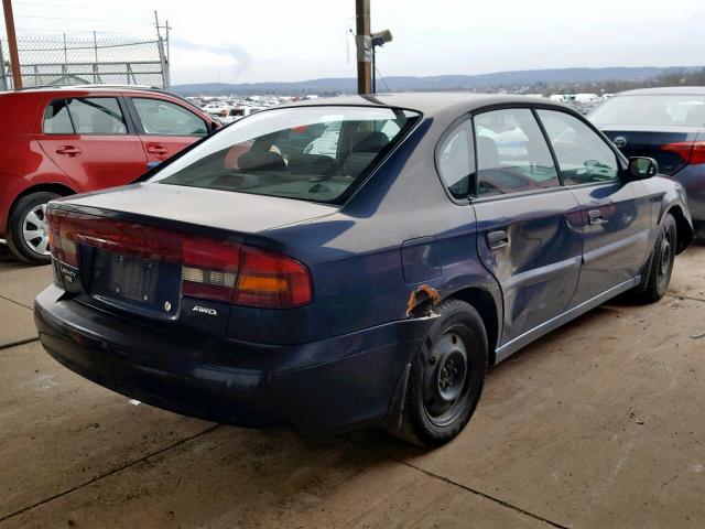 4S3BE635617215153 - 2001 SUBARU LEGACY L BLUE photo 4