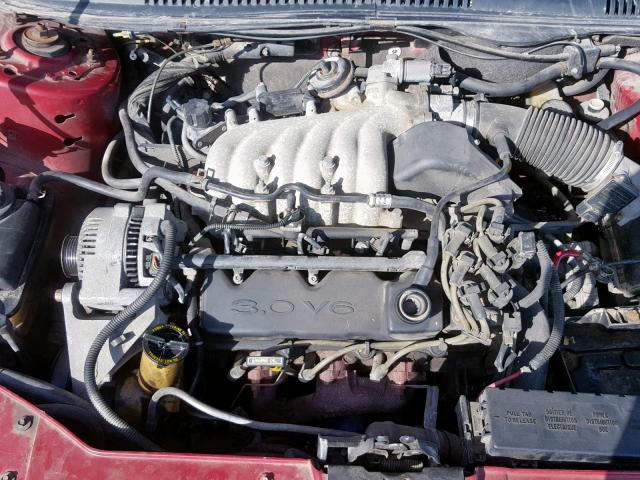 1MEFM58UXXG646987 - 1999 MERCURY SABLE GS RED photo 7