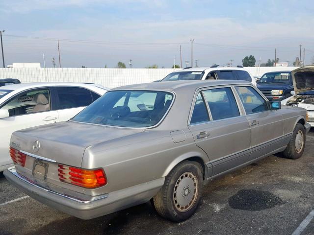 WDBCA35E2LA544786 - 1990 MERCEDES-BENZ 420 SEL GRAY photo 4