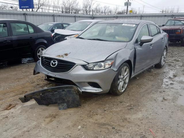 JM1GJ1V62E1126201 - 2014 MAZDA 6 TOURING SILVER photo 2