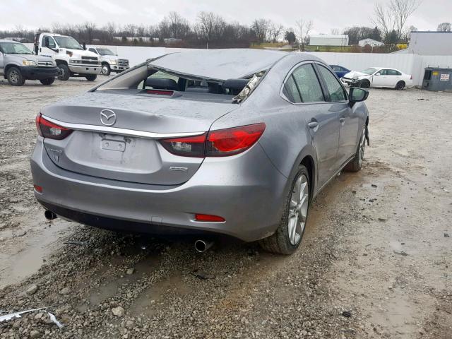 JM1GJ1V62E1126201 - 2014 MAZDA 6 TOURING SILVER photo 4