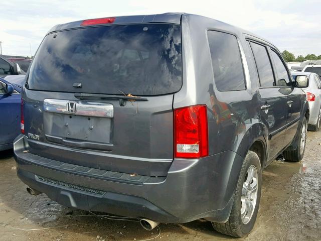 5FNYF3H78CB040269 - 2012 HONDA PILOT EXLN GRAY photo 4