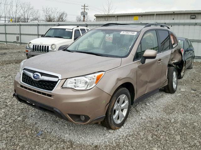 JF2SJAGC4GH493089 - 2016 SUBARU FORESTER 2 TAN photo 2