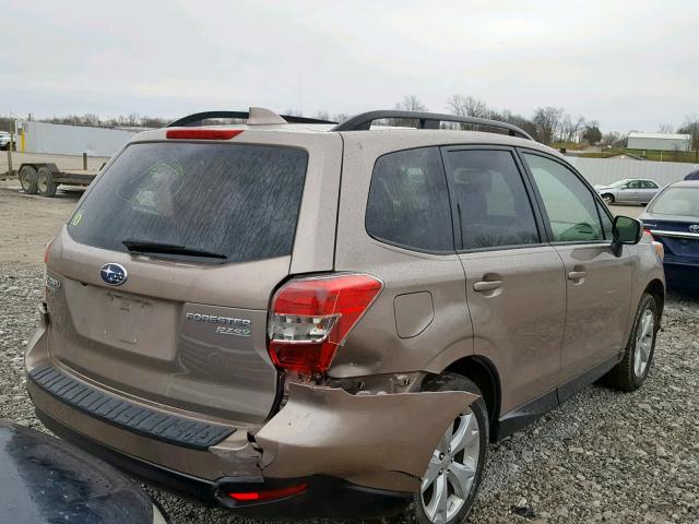 JF2SJAGC4GH493089 - 2016 SUBARU FORESTER 2 TAN photo 4