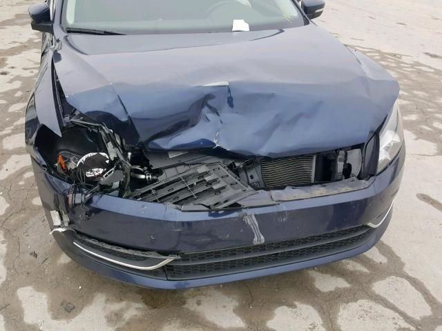 1VWBP7A30DC052543 - 2013 VOLKSWAGEN PASSAT SE BLUE photo 9