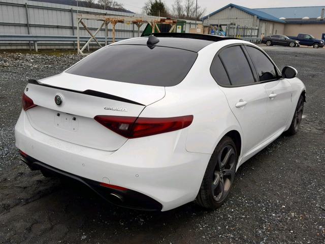 ZARFAEDN0H7537292 - 2017 ALFA ROMEO GIULIA Q4 WHITE photo 4