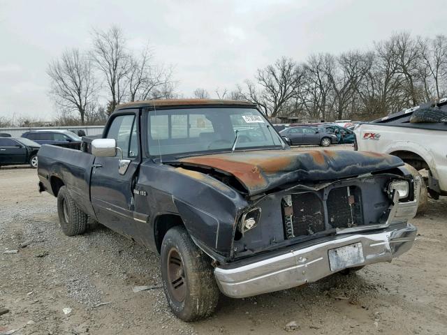 1B7HE16Y7MS353417 - 1991 DODGE D-SERIES D BLACK photo 1