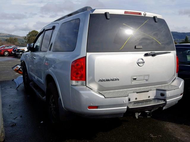 5N1AA0NC5BN606819 - 2011 NISSAN ARMADA SV SILVER photo 3