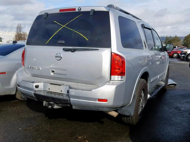 5N1AA0NC5BN606819 - 2011 NISSAN ARMADA SV SILVER photo 4