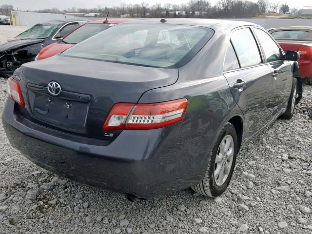 4T1BF3EK9BU634207 - 2011 TOYOTA CAMRY BASE GRAY photo 4