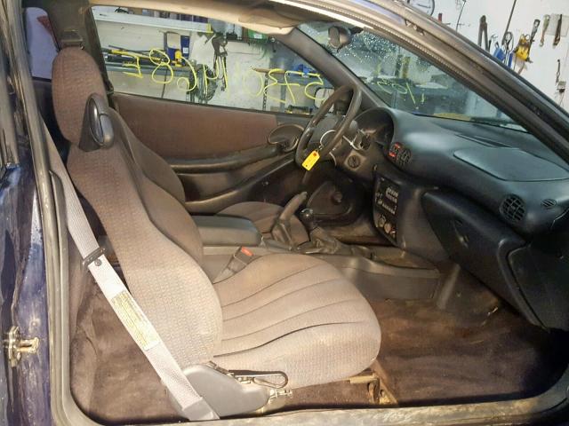 1G2JB124517258645 - 2001 PONTIAC SUNFIRE SE BLUE photo 5