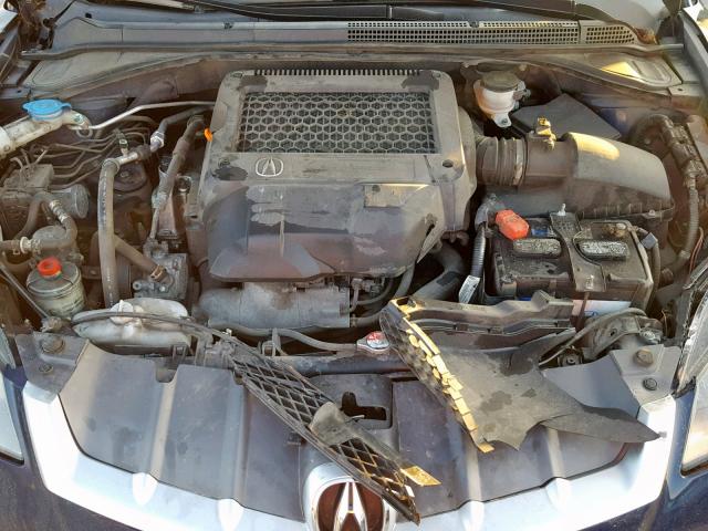 5J8TB18268A012633 - 2008 ACURA RDX BLUE photo 7