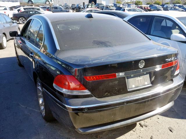 WBAGN63585DS57611 - 2005 BMW 745 LI BLACK photo 3