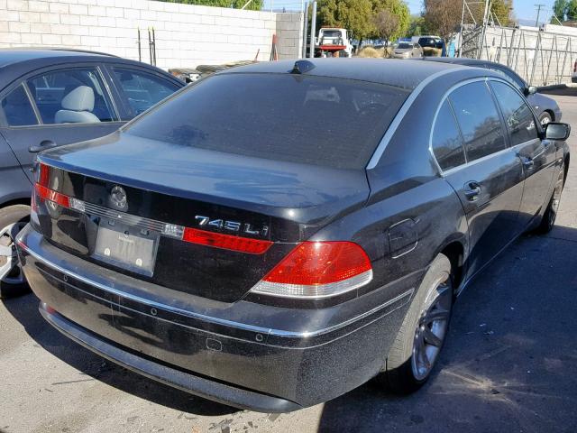 WBAGN63585DS57611 - 2005 BMW 745 LI BLACK photo 4