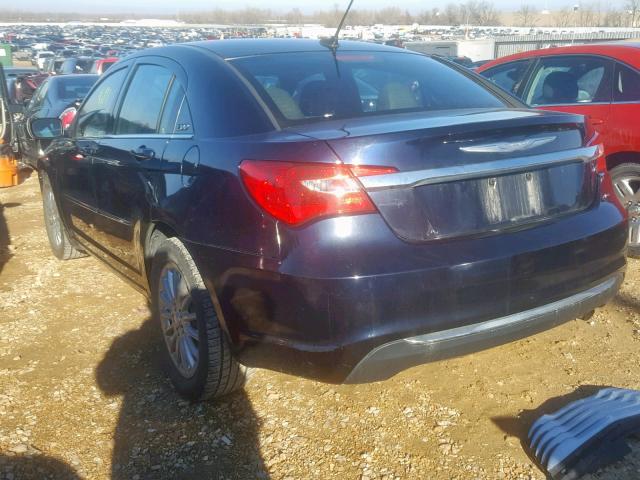 1C3BC4FB5BN557853 - 2011 CHRYSLER 200 LX BLUE photo 3