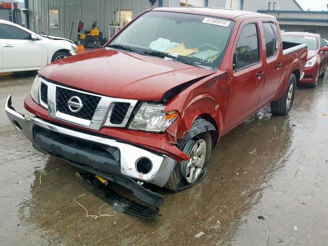 1N6AD09U29C409351 - 2009 NISSAN FRONTIER C RED photo 2