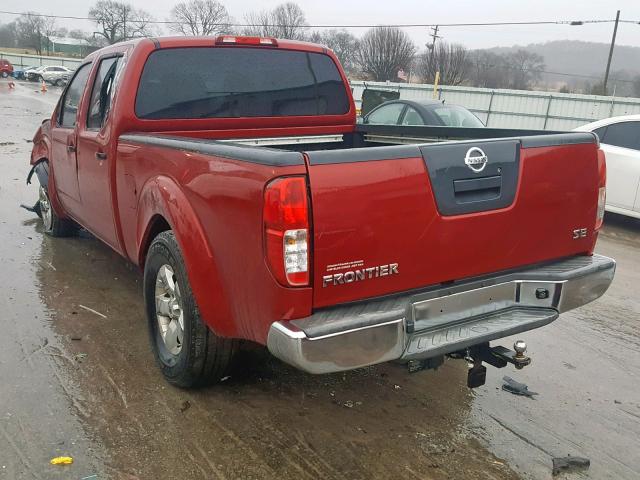 1N6AD09U29C409351 - 2009 NISSAN FRONTIER C RED photo 3