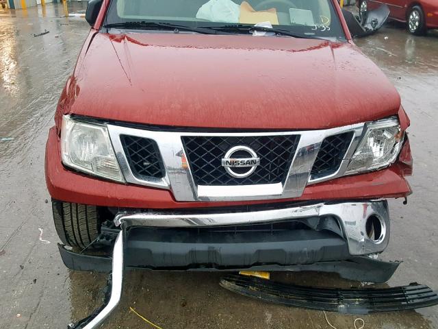 1N6AD09U29C409351 - 2009 NISSAN FRONTIER C RED photo 7