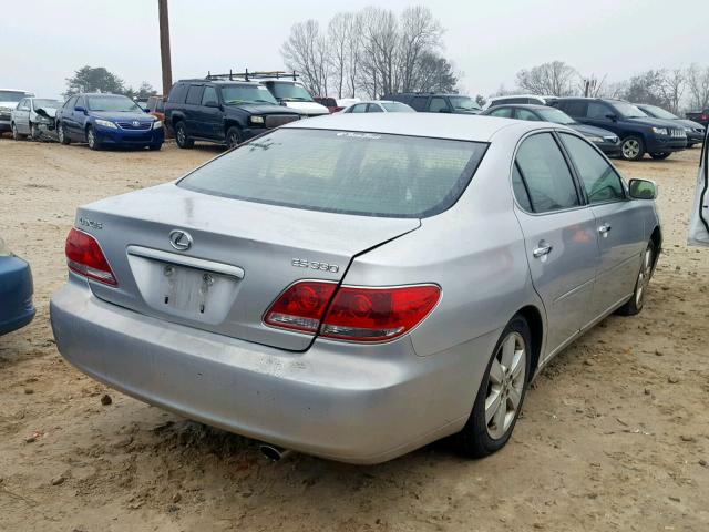 JTHBA30G555092462 - 2005 LEXUS ES 330 GRAY photo 4