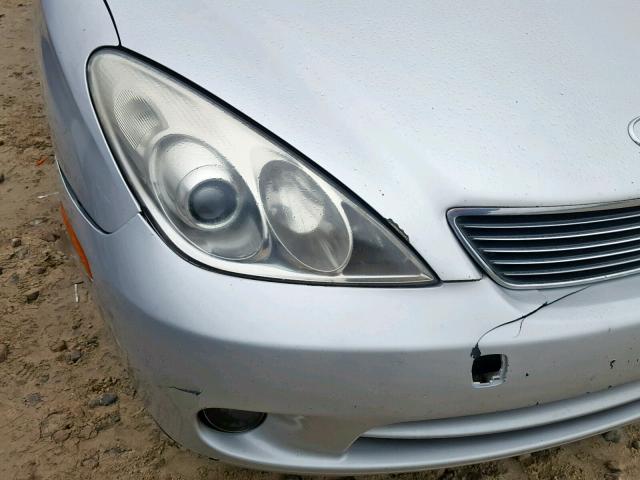 JTHBA30G555092462 - 2005 LEXUS ES 330 GRAY photo 9