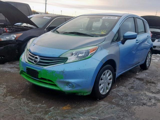 3N1CE2CP9FL353077 - 2015 NISSAN VERSA NOTE BLUE photo 2