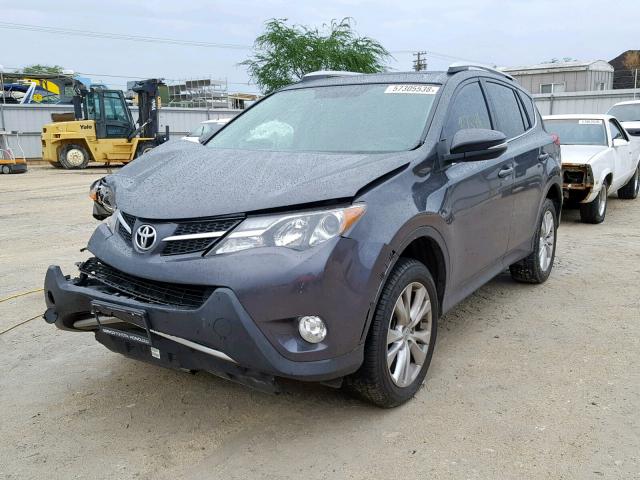 JTMYFREV8FJ052487 - 2015 TOYOTA RAV4 LIMIT GRAY photo 2