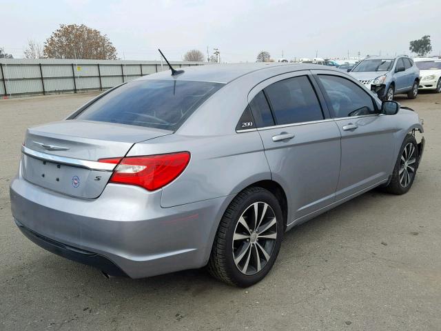 1C3CCBCG2DN574721 - 2013 CHRYSLER 200 LIMITE GRAY photo 4