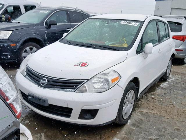 3N1BC1CP6CK209662 - 2012 NISSAN VERSA S WHITE photo 2