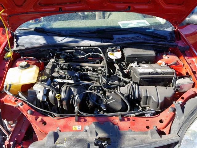 1FAFP34N67W223735 - 2007 FORD FOCUS ZX4 RED photo 7