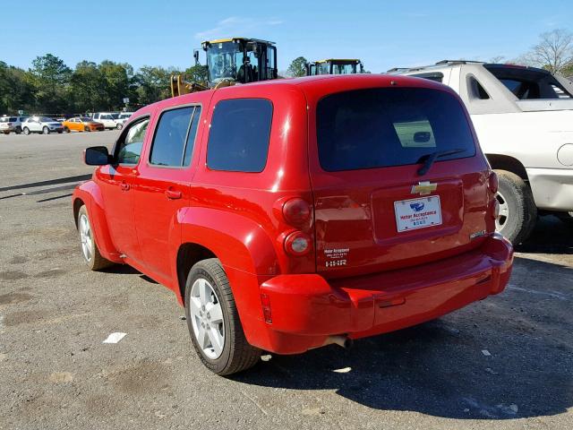 3GNBABDB3AS616144 - 2010 CHEVROLET HHR LT RED photo 3