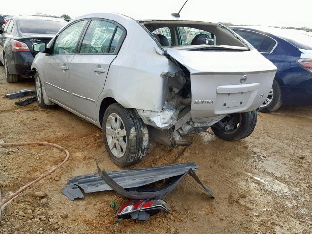 3N1AB61E28L644645 - 2008 NISSAN SENTRA 2.0 SILVER photo 3