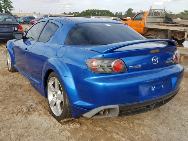 JM1FE17N740128485 - 2004 MAZDA RX8 BLUE photo 3