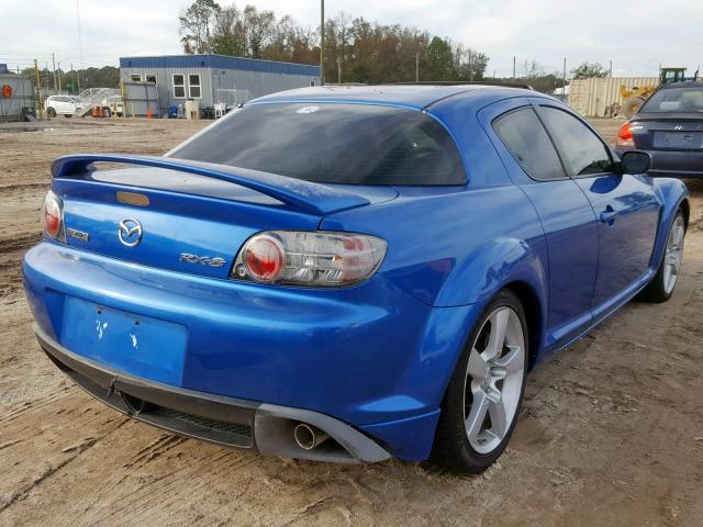 JM1FE17N740128485 - 2004 MAZDA RX8 BLUE photo 4