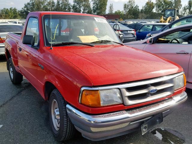 1FTCR10AXVPB21831 - 1997 FORD RANGER RED photo 1