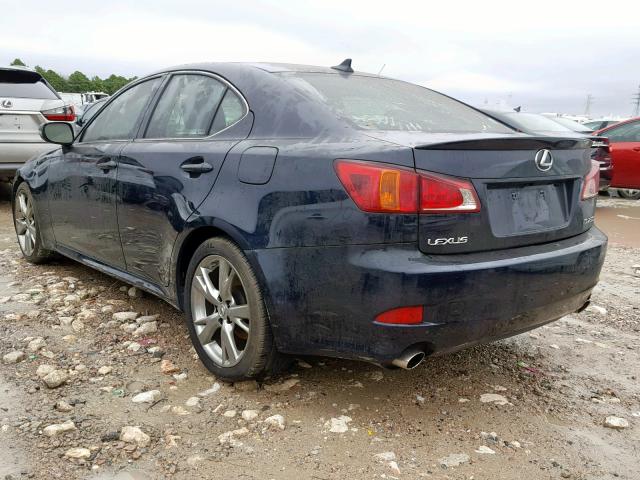 JTHBF5C25A5111258 - 2010 LEXUS IS 250 BLUE photo 3