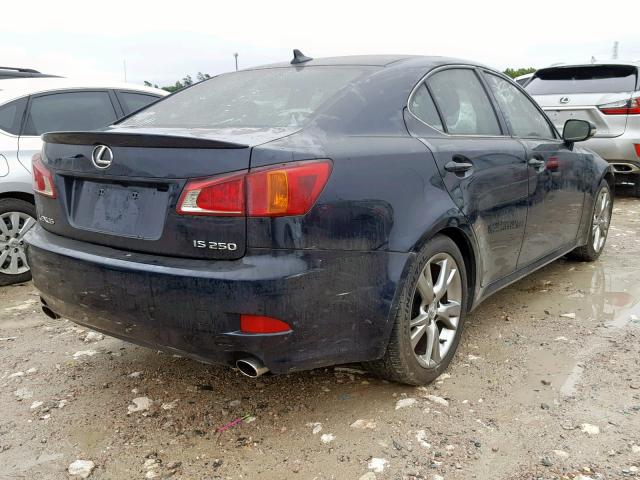 JTHBF5C25A5111258 - 2010 LEXUS IS 250 BLUE photo 4