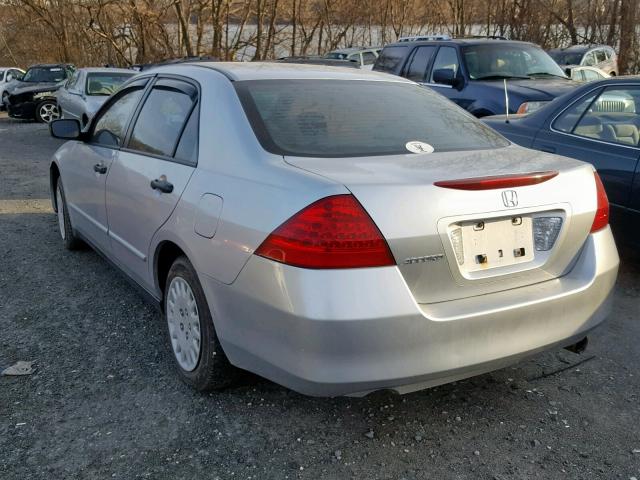 1HGCM55186A137370 - 2006 HONDA ACCORD VAL SILVER photo 3