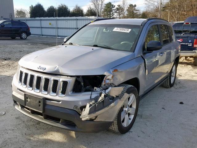 1C4NJDBBXGD549829 - 2016 JEEP COMPASS SP SILVER photo 2