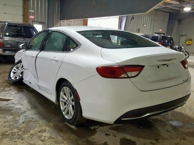 1C3CCCAB8FN559723 - 2015 CHRYSLER 200 LIMITE WHITE photo 3