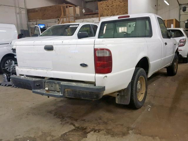 1FTYR10UX4PB05496 - 2004 FORD RANGER WHITE photo 4