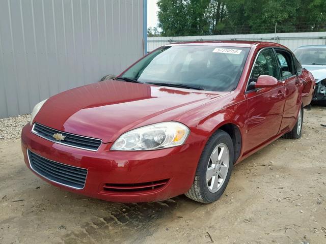 2G1WT55K069287579 - 2006 CHEVROLET IMPALA LT BURGUNDY photo 2