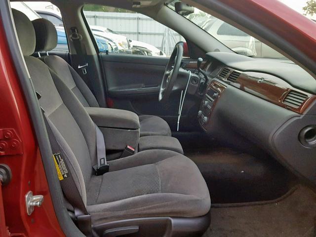 2G1WT55K069287579 - 2006 CHEVROLET IMPALA LT BURGUNDY photo 5