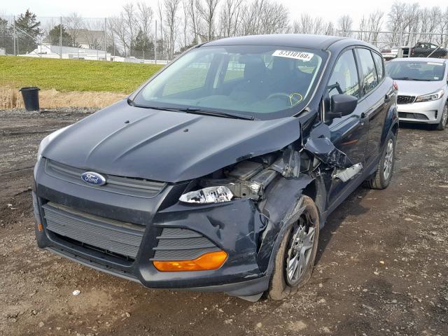 1FMCU0F77DUC62789 - 2013 FORD ESCAPE S BLACK photo 2