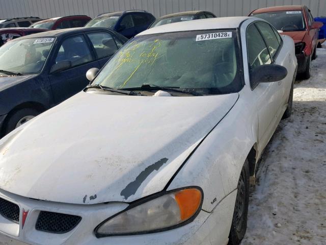 1G2NF52E24M588240 - 2004 PONTIAC GRAND AM S WHITE photo 2