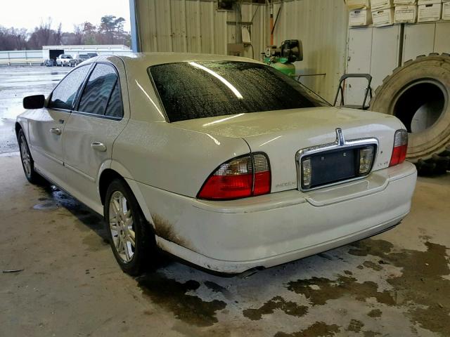 1LNHM87A85Y633399 - 2005 LINCOLN LS WHITE photo 3