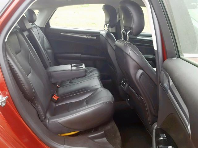 3FA6P0K97ER360591 - 2014 FORD FUSION TIT RED photo 6