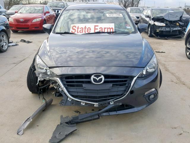 3MZBM1V76FM197347 - 2015 MAZDA 3 TOURING GRAY photo 9