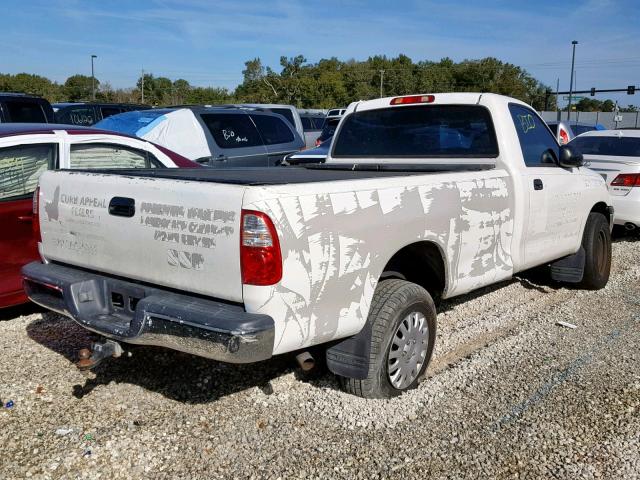 5TBJT32186S480578 - 2006 TOYOTA TUNDRA WHITE photo 4